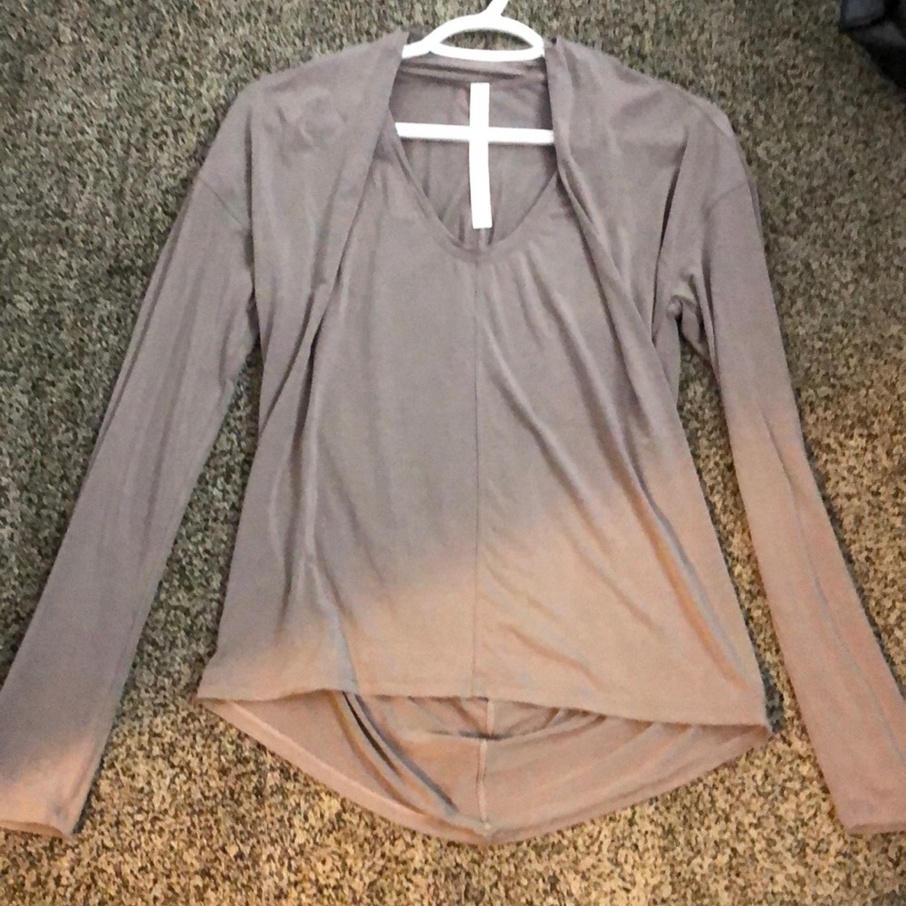 Lululemon grey slouch top-EUC - Picture 1 of 3